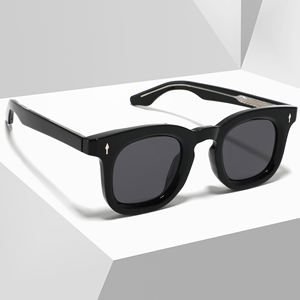 Gafas de sol con montura cuadrada de buena calidad 2025, gafas de sol de moda Unisex UV400, gafas de sol polarizadas Retro con logotipo personalizado - Product Image 6