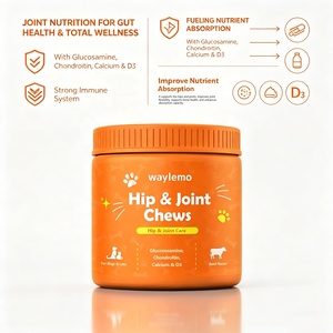 Suplementos para la Salud de Mascotas Waylemo, Condroitina de Tiburón para <span class=keywords><strong>Perros</strong></span>, <span class=keywords><strong>Vitaminas</strong></span> para el Soporte Articular con Glucosamina y Colágeno, Tabletas Masticables - Product Image 4