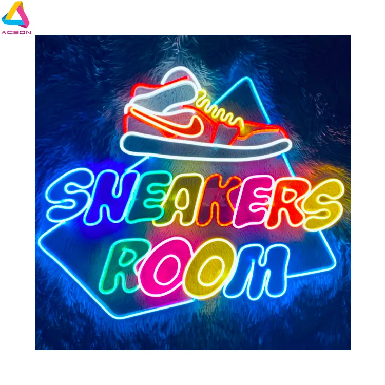 Hot selling sport neon led sign shoe boyfriend led gift color change noen sign rgb fashionable neon sign