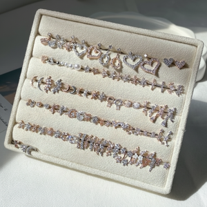 Silver Bling Cubic Fine Piercing Jewelry 47 Collection Types Chirurgical avec barre d'étiquette interchangeable - Product Image 1