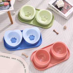 Gamelle double pour animaux de compagnie Harry YaYa en PP avec plateau pour chiens et chats - Product Image 2