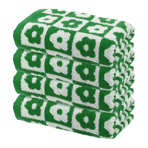 Serviette de sport jacquard en coton 100% teint en fil de haute qualité, logo personnalisé, tissu éponge absorbant, doux et respirant, couleur personnalisée, serviette de golf - Product Image 1