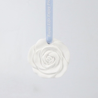 Diffuseur d'huiles essentielles Finru Aroma Stone, fleur de rose en porcelaine faite à la main, pour voiture et armoire, désodorisant et parfum d'ambiance.