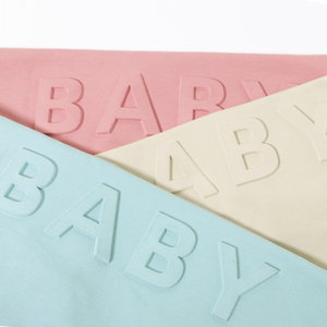 Nouvelle Combinaison Bébé Unie à Manches Longues Personnalisée avec Broderie en Relief, Combinaison Bébé à Col Rond en Coton pour Nouveau-né - Product Image 5