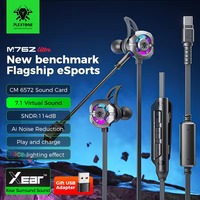 PLEXTONE M762 Ultra RGB Oyun Kulaklığı Ses Çipi Oynarken Şarj Etme Özelliği 40W'a Kadar Dairesel Gökkuşağı Çift Mikrofon Sistemi PC için