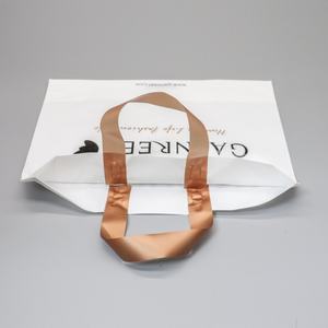 Promotional Custom Logo Printed Stand up Pouch Shopping Bag with Soft Loop Handle Recyclable PE Plastic Screen Printing - Product Image 4