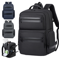 Sac à dos de voyage et scolaire en nylon balistique durable avec poche étanche pour ordinateur portable 15,6 pouces