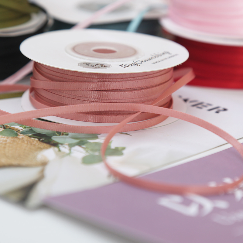 CSFY Wholesale 0.3cm Wedding Party butterfly Decoration Knot High-end Gift Wrap Ribbon for Wrapping Box Gift Flowers Cake
