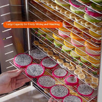 Déshydrateur alimentaire électrique Arikoo à 24 plateaux avec écran tactile, 2100W, haute efficacité, grande capacité pour usage commercial, fruits et légumes
