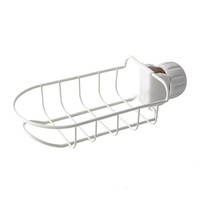 Panier de rangement d'angle noir créatif haut de gamme pour salle de bain, support de robinet en acier inoxydable, organisateur de rangement pour la maison