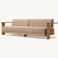 Meubles de jardin de haute qualité, style moderne, meubles de patio extérieurs, canapé en teck