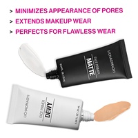 Crème hydratante pour le visage, base de maquillage, effet mat, transparente, végétarienne, OEM, CN