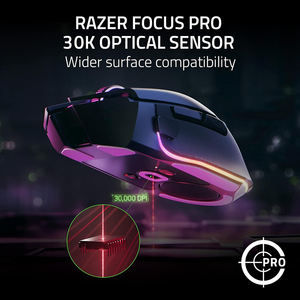 Souris de jeu sans fil Razer <span class=keywords><strong>Basilisk</strong></span> <span class=keywords><strong>V3</strong></span> Pro, interrupteurs optiques, Gen 3 HyperScroll, molette inclinable, Chroma RGB, 11 boutons programmables - Product Image 5