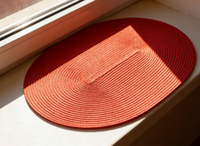 Set de Napperons de Table en Plastique PP Recyclable Colorés, Antidérapants, Imperméables et Tressés pour la Restauration, le Thé, la Maison et le Service Alimentaire