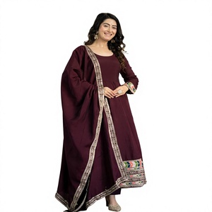 Presenting New Designer Roman 5mm Sequence Anarkali <b>Suit</b> in <b>Fancy</b> Style Stretchable & Wrinkle-Free Party Occasion All Seasons - Product Image 1