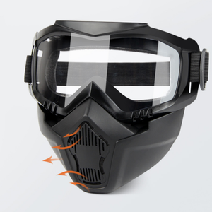 Rétro Rétro Vélo Moto <span class=keywords><strong>Masque</strong></span> Équitation Lunettes de Soleil Pare-Brise Véhicule Tout-Terrain Sport Casque <span class=keywords><strong>Masque</strong></span> Cyclisme Extérieur - Product Image 6