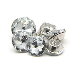 Boutons <span class=keywords><strong>de</strong></span> tapisserie transparents en <span class=keywords><strong>strass</strong></span>, pour couture <span class=keywords><strong>de</strong></span> <span class=keywords><strong>lit</strong></span>, canapé, tête <span class=keywords><strong>de</strong></span> <span class=keywords><strong>lit</strong></span>, 50 pièces, fournitures d'usine - Product Image 4