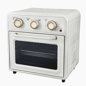 Horno Eléctrico de Sobremesa de Acero Inoxidable Blanco de 10L con Freidora de Aire y Tostadora, Control Mecánico y Ventana de Observación para Uso Doméstico - Product Image 1
