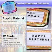 Moderno acrílico LED Bar Message Board Marquee Letter Box para Nightclub Vip Party Proveedor Botella Presentador