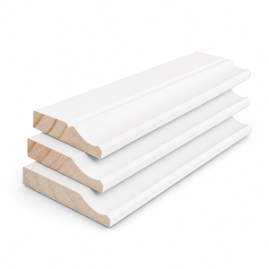 Plinthe <span class=keywords><strong>en</strong></span> bois massif blanc apprêté pour décoration intérieure, vente <span class=keywords><strong>en</strong></span> gros - Product Image 4