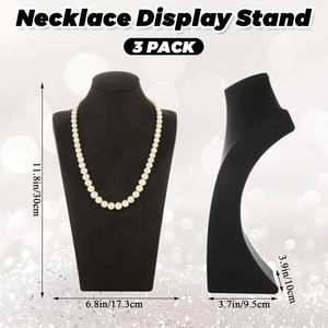 Présentoir de Luxe pour Colliers, Buste de Vitrine, Support de Présentation de Bijoux, Mannequin de Présentation - Product Image 3