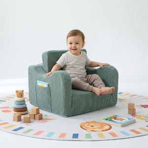 Giving Tree Kids Sofa <b>Bed</b> Foldable High Density <b>Sponge</b> Boneless Compressed Furniture For Children 3 Years And Above - Product Image 2