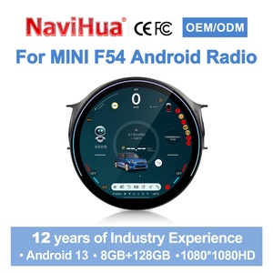 Pour BMW MINI R56/R60/F54/F60 Écran Rond LCD Navihua Autoradio CarPlay GPS Navigation Tableau de Bord Numérique Stéréo - Product Image 1