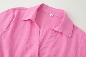 MYST&ZA Abbigliamento Donna Primavera 2026 Nuovi Arrivi: Camicia Elegante, Semplice e Versatile <span class=keywords><strong>con</strong></span> <span class=keywords><strong>Bottoni</strong></span> e Colletto a Maniche Lunghe - Product Image 2