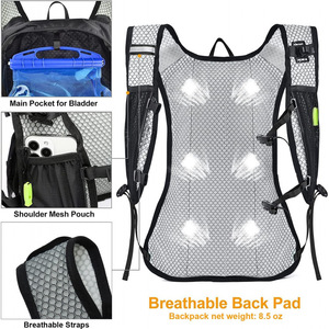 New Rhino Hydration Backpack 60 Fl Oz Cycling Daypack Outdoor Sports Water Resistant Lightweight Unisex - Product Image 5