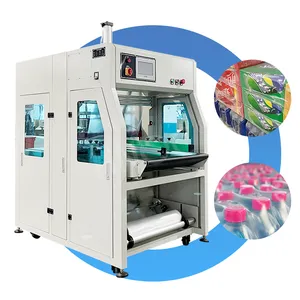 HNOC Fully Automatic 6 Can Pack Sleeve Water /Beverage Bottle Shrink Wrapping Machine Without Oven