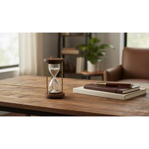 ALFA NAUTICAL Wooden Hourglass <b>Sand</b> <b>Timer</b> Vintage Handmade Glass Clock with Precise Timing for Collectors Gift - Product Image 3