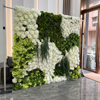 Panneau floral en soie filée de haute qualité, fait main, fleurs artificielles 3D pour décoration de mariage, fond de scène