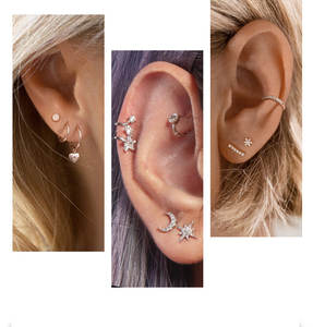 20 ans d'expérience fabricant de bijoux de mode 14k 18k plaqué or argent zircon 316L acier inoxydable boucle d'oreille femmes - Product Image 2