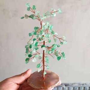 <b>Crystal</b> <b>Chip</b> Money Tree Desk Ornament Feng Shui Office Decor Single Piece Irregular Shape East China Sea Origin - Product Image 1