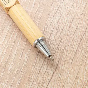 2024 New Design Excellent Quality Custom Logo Ball Pens Printing Ballpoint Boligrafos Stylus Personalized Bamboo Pen