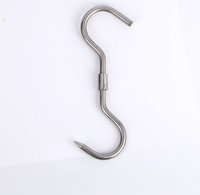 Stockage réfrigéré 10 mm d'épaisseur en acier inoxydable double abattage garde-robe stockage crochet à viande
