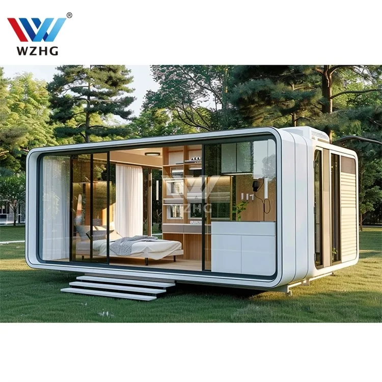 CE Certified High Quality Apple Cabin Modern Popular Prefab House Movable House Office Hotel