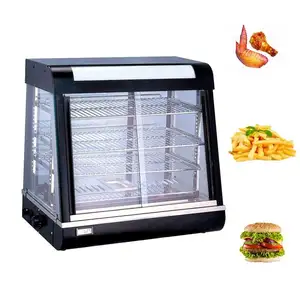 Chauffage électrique poulet Hamburger Snack chauffe-aliments affichage chauffe-aliments chauds vitrine pour réchauffer