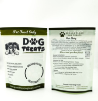 Sachets en plastique de qualité supérieure pour aliments pour animaux de compagnie, chiens et chats, 250g, 500g, 1kg, avec fenêtre et fermeture éclair