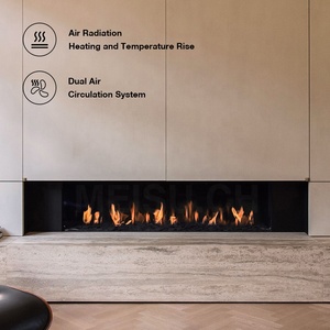 <span class=keywords><strong>Chimenea</strong></span> de Gas de Acero Inoxidable MEISU.CH para Interiores, <span class=keywords><strong>Chimenea</strong></span> Real de 48 Pulgadas para Montar Debajo del Televisor en la Pared - Product Image 3