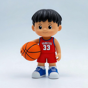 หุ่นพลาสติก PVC แอ็กชันฟิกเกอร์สำหรับเล่นบาสเก็ตบอลรูปปั้น3D สำหรับเล่นบาสเก็ตบอลสั่งทำได้ - Product Image 4
