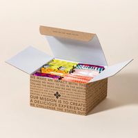 Boîte à thé personnalisée avec impression couleur des monuments de Londres, boîte en papier pliable à fond automatique pour sachets de thé English Breakfast