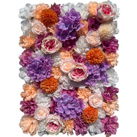 Maßgefertigte Handgemachte Künstliche Seiden-Rosen-Hortensien-Blumenwand-Dekoration 50 Stück Anpassbar Umweltfreundlich Abschlussfeier
