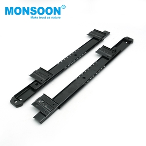 27mm chiều rộng bàn bếp trượt đường ray Đen undermounted nội thất văn phòng hai lần bóng mang ngăn kéo cho máy tính ăn uống - Product Image 6