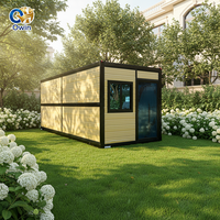 Maison conteneur préfabriquée pliable de 20 pieds, bureau mobile, atelier en acier