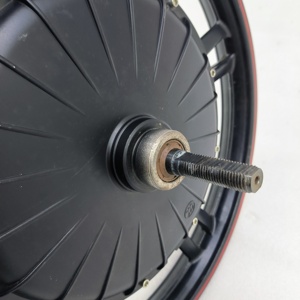 Motor de bicicleta eléctrica de 18 pulgadas sin escobillas sin dientes 500W 800W Motor de acero magnético cubo de rueda trasera motor de accionamiento trasero - Product Image 6