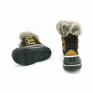 Bottes d'hiver pour enfants YL-2005, fourrure synthétique tendance, chaudes, mi-mollet, imperméables, pour l'extérieur - Product Image 6