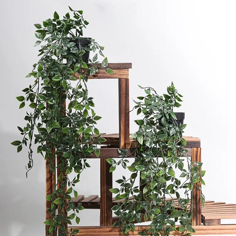 Plantes artificielles 30 cm, fausses plantes grimpantes, flûtes pour mur, intérieur et extérieur, décoration de panier suspendu