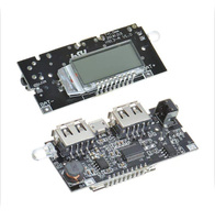 Double USB 5V 1A 2.1A LCD Display Power Bank Charger Module 18650 Battery Charger circuit board