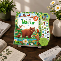 Livre sonore interactif sur la nature et les animaux, livre audio à presser et à lire pour les tout-petits, sons de la faune, apprentissage précoce